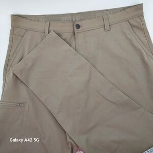 Copper & Oak Supply Co Cargo Pants Khaki Flat Front Zip Pocket Men's Size 40x32
